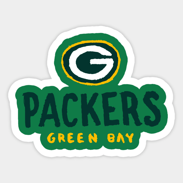 Green Bay Packeeeers 05 Sticker by Very Simple Graph